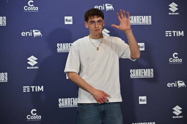 Foto IPP Felice De Martino Sanremo 26 02 2026 76° Festival della canzone italiana Nella foto: Tredici Pietro Italy Photo Press World Copyright