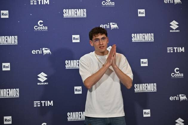 Foto IPP Felice De Martino Sanremo 26 02 2026 76° Festival della canzone italiana Nella foto: Tredici Pietro Italy Photo Press World Copyright