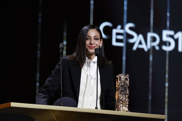 51st Cesar Ceremony Nadia Melliti with the Best Rising Star Cesar Award for the Movie ‘La Petite Dernière’ during 51st Cesar Film Awards held at l Olympia on February 26, 2026, in Paris, France. Photo by Nasser Berzane ABACAPRESS.COM Paris France  Copyright: xBerzanexNasser ABACAx