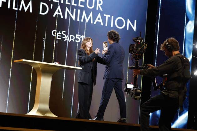 51st Cesar Ceremony Ugo Bienvenu with the Best Animation Feature Cesar Award for Movie ‘Arco’ during 51st Cesar Film Awards held at l Olympia on February 26, 2026, in Paris, France. Photo by Nasser Berzane ABACAPRESS.COM Paris France  Copyright: xBerzanexNasser ABACAx