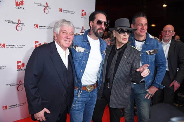 Rolf Zuckowski, Udo Lindenberg, The BossHoss (Alec Voelkel, Sascha Vollmer) beim 17. DEUTSCHEN MUSIKAUTOR*INNENPREIS im The Ritz-Carlton in Berlin am 26.02.2026