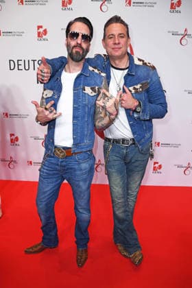 The BossHoss (Alec Voelkel, Sascha Vollmer) beim 17. DEUTSCHEN MUSIKAUTOR*INNENPREIS im The Ritz-Carlton in Berlin am 26.02.2026