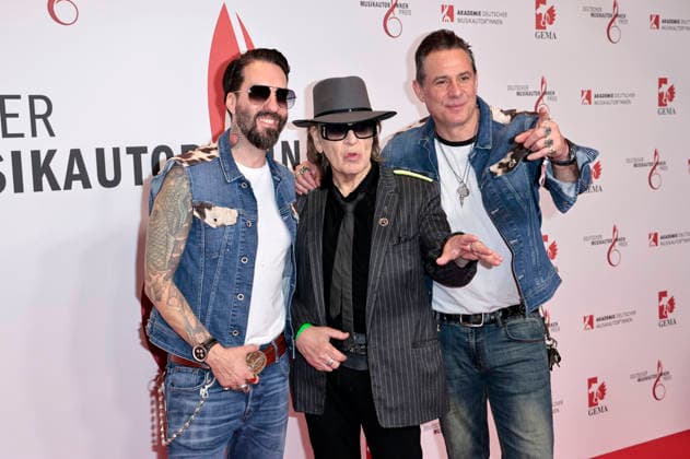 Alec Völkel, Udo Lindenberg und Sascha Vollmer beim 17. Deutschen Musikautor*innenpreis der GEMA 2026 im Hotel The Ritz-Carlton. Berlin, 26.02.2026