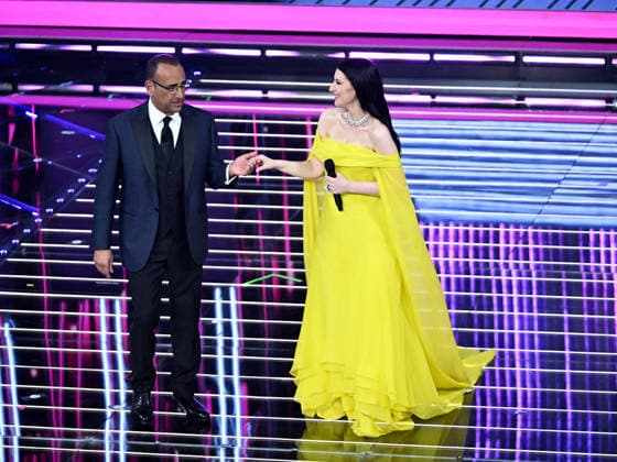 Sanremo, 76th Italian Song Festival. Third Night. Pictured: Laura Pausini  Copyright: xMaurizioxD Avanzox xipa-agency.netx xPoolxSanremox02x IPA_Agency_IPA72069293
