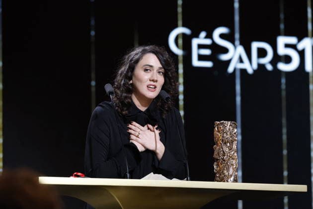 51st Cesar Ceremony Margaux Fournier with the Best Documentary Short Film Cesar Award for Movie Au Bain Des Dames during the 51st Cesar Film Awards held at l Olympia on February 26, 2026, in Paris, France. Photo by Nasser Berzane ABACAPRESS.COM Paris France  Copyright: xBerzanexNasser ABACAx