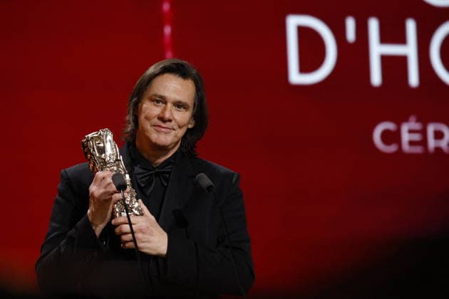 51st Cesar Ceremony Jim Carrey with the Honorary Cesar Award during 51st Cesar Film Awards held at l Olympia on February 26, 2026, in Paris, France. Photo by Nasser Berzane ABACAPRESS.COM Paris France  Copyright: xBerzanexNasser ABACAx