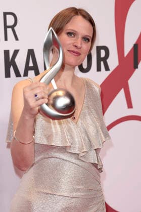 Julia Mihaly beim 17. Deutschen Musikautor*innenpreis der GEMA 2026 im Hotel The Ritz-Carlton. Berlin, 26.02.2026