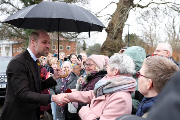 The Prince and Princess of Wales visit Oriel Davies The Prince and Princess of Wales visit Oriel Davies, a public contemporary art gallery, to see a project funded by the Alexandra Reinhardt Memorial Award, in Newtown, Powys, UK, on the 26th February 2026. Picture by Phil Noble WPA-Pool Newtown Oriel Davies Powys United Kingdom 