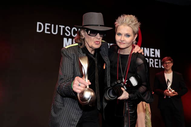 Udo Lindenberg und Tine Acke beim 17. Deutschen Musikautor*innenpreis der GEMA 2026 im Hotel The Ritz-Carlton. Berlin, 26.02.2026