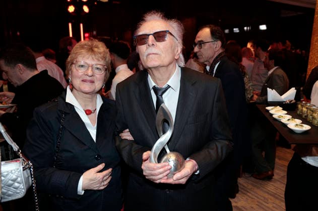 York Höller mit Begleitung beim 17. Deutschen Musikautor*innenpreis der GEMA 2026 im Hotel The Ritz-Carlton. Berlin, 26.02.2026