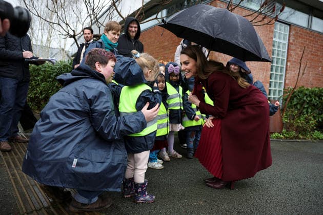 The Prince and Princess of Wales visit Oriel Davies The Prince and Princess of Wales visit Oriel Davies, a public contemporary art gallery, to see a project funded by the Alexandra Reinhardt Memorial Award, in Newtown, Powys, UK, on the 26th February 2026. Picture by Phil Noble WPA-Pool Newtown Oriel Davies Powys United Kingdom 