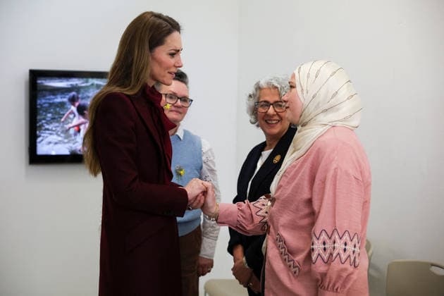 The Prince and Princess of Wales visit Oriel Davies The Prince and Princess of Wales visit Oriel Davies, a public contemporary art gallery, to see a project funded by the Alexandra Reinhardt Memorial Award, in Newtown, Powys, UK, on the 26th February 2026. Picture by Phil Noble WPA-Pool Newtown Oriel Davies Powys United Kingdom 