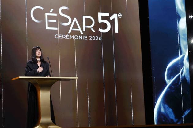 51st Cesar Ceremony Monica Bellucci during the 51st Cesar Film Awards held at l Olympia on February 26, 2026, in Paris, France. Photo by Nasser Berzane ABACAPRESS.COM Paris France  Copyright: xBerzanexNasser ABACAx