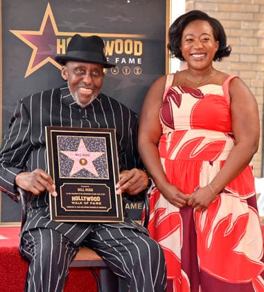 Actor and director Bill Duke (L) is joined by Angelique Jackson during an unveiling ceremony honoring Duke with the 2,837th star on the Hollywood Walk of Fame in Los Angeles on Thursday, February 26, 2026.  LAP202602261920 JIMxRUYMEN