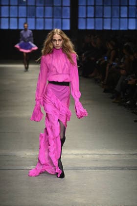 Milan, Milan Women s Fashion Week Fall Winter 2026 27 - Women s Fashion, Fall Winter 2026 27 - Roberto Cavalli fashion show - catwalk in the photo: model  Copyright: xSimonaxChiocciax xipa-agency.netx xFotosickix IPA_Agency_IPA72074281