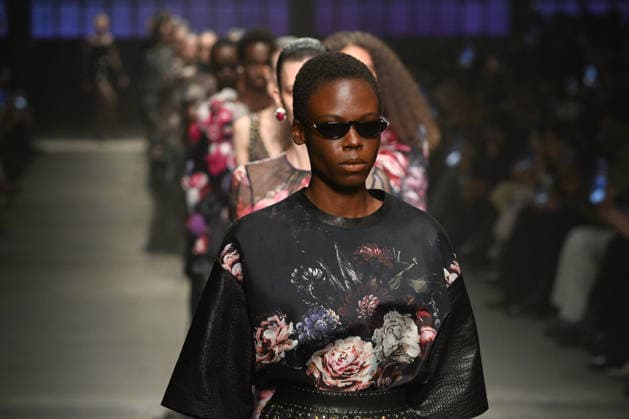Milan, Milan Women s Fashion Week Fall Winter 2026 27 - Women s Fashion, Fall Winter 2026 27 - Roberto Cavalli fashion show - catwalk in the photo: model  Copyright: xSimonaxChiocciax xipa-agency.netx xFotosickix IPA_Agency_IPA72074316