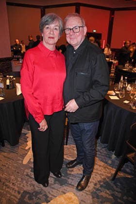 Joachim Krol mit Ehefrau Heidrun Teusner-Krol beim 17. DEUTSCHEN MUSIKAUTOR*INNENPREIS im The Ritz-Carlton in Berlin am 26.02.2026
