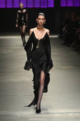 Milan, Milan Women s Fashion Week Fall Winter 2026 27 - Women s Fashion, Fall Winter 2026 27 - Roberto Cavalli fashion show - catwalk in the photo: model  Copyright: xSimonaxChiocciax xipa-agency.netx xFotosickix IPA_Agency_IPA72074138