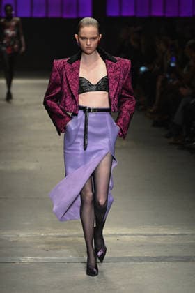 Milan, Milan Women s Fashion Week Fall Winter 2026 27 - Women s Fashion, Fall Winter 2026 27 - Roberto Cavalli fashion show - catwalk in the photo: model  Copyright: xSimonaxChiocciax xipa-agency.netx xFotosickix IPA_Agency_IPA72074272