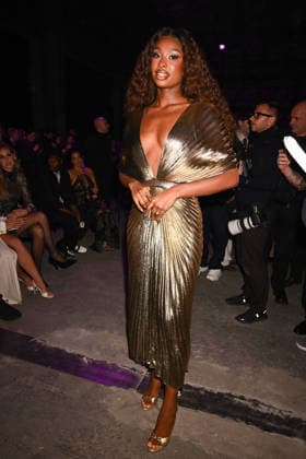 Milan, Milan Women s Fashion Week Fall Winter 2026 27 - Women s Fashion, Fall Winter 2026 27 - Roberto Cavalli fashion show - front row in the photo: Coco Jones  Copyright: xBluxfotox xipa-agency.netx xFotosickix IPA_Agency_IPA72077070