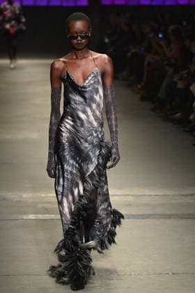 Milan, Milan Women s Fashion Week Fall Winter 2026 27 - Women s Fashion, Fall Winter 2026 27 - Roberto Cavalli fashion show - catwalk in the photo: model  Copyright: xSimonaxChiocciax xipa-agency.netx xFotosickix IPA_Agency_IPA72074239