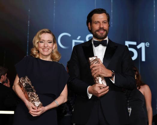 La 51ème cérémonie des CESAR sur scène, à lOlympia 51st CESAR Awards ceremony takes place on Olympia Hall the stage 453479 2026 02 27 PARIS France Drucker, Léa Lafitte, Laurent  Copyright: xRomualdxMeigneuxx xStarfacex STAR_453479_081