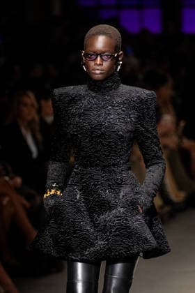 Roberto Cavalli fashion show during the Milan Fashion Week - Womenswear Fall Winter 2026 2027 in Milan, Italy, on 24 February 2026. A model walks the runway at Roberto Cavalli fashion show during the Milan Fashion Week - Womenswear Fall Winter 2026 2027 in Milan, Italy, on 24 February 2026., Credit:Stefano Costantino TTL Avalon Italy, Milan  Copyright: xStefanoxCostantinoxTTLx xAvalonx 1078564931