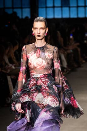 Roberto Cavalli fashion show during the Milan Fashion Week - Womenswear Fall Winter 2026 2027 in Milan, Italy, on 24 February 2026. A model walks the runway at Roberto Cavalli fashion show during the Milan Fashion Week - Womenswear Fall Winter 2026 2027 in Milan, Italy, on 24 February 2026., Credit:Stefano Costantino TTL Avalon Italy, Milan  Copyright: xStefanoxCostantinoxTTLx xAvalonx 1078565297