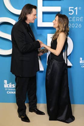 51st Cesar Ceremony Press Room Jim Carrey poses with the Honorary Cesar Award and Camille Cottin during the 51st Cesar Film Awards held at l Olympia on February 26, 2026, in Paris, France. Photo by Jerome Domine ABACAPRESS.COM Paris France  Copyright: xDominexJerome ABACAx