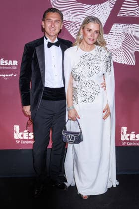 51st Cesar Awards - Fouquet s Dinner Maxime Saada and Sylvie Saadaa posing upon arrival at the Gala Dinner following the 51st Cesar Awardsceremony, held at the iconic Fouquet’s restaurant in Paris on February 26, 2026. Photo byDavid Boyer ABACAPRESS.COM Paris France  Copyright: xBoyerxDavid ABACAx