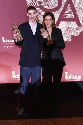 51st Cesar Awards - Fouquet s Dinner Théodore Pellerin and Pauline Loques posing upon arrival at the Gala Dinner following the 51st Cesar Awardsceremony, held at the iconic Fouquet’s restaurant in Paris on February 26, 2026. Photo byDavid Boyer ABACAPRESS.COM Paris France  Copyright: xBoyerxDavid ABACAx