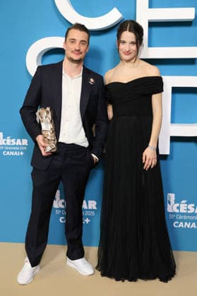 51st Cesar Ceremony Press Room Pierre Lottin and Rebecca Marder during the 51st Cesar Film Awards held at l Olympia on February 26, 2026, in Paris, France. Photo by Jerome Domine ABACAPRESS.COM Paris France  Copyright: xDominexJerome ABACAx