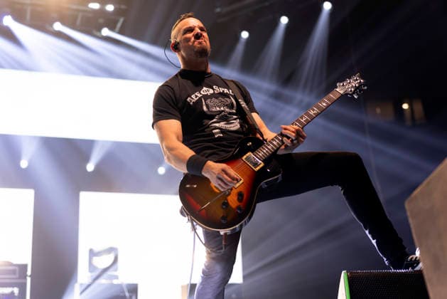 Alter Bridge perform at AO Arena Mark Tremonti of Alter Bridge performs at AO Arena, Manchester, England, 26th February 2026. Editorial use only, Credit:Mike Gray Avalon  Copyright: xMikexGrayx xAvalonx 1078560161