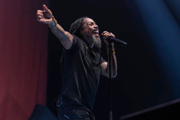 Sevendust perform at AO Arena Lajon Witherspoon of rock band Sevendust performs at AO Arena, Manchester, England, 26th February 2026, Credit:Mike Gray Avalon  Copyright: xMikexGrayx xAvalonx 1078561076