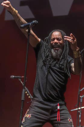 Sevendust perform at AO Arena Lajon Witherspoon of rock band Sevendust performs at AO Arena, Manchester, England, 26th February 2026, Credit:Mike Gray Avalon  Copyright: xMikexGrayx xAvalonx 1078561159