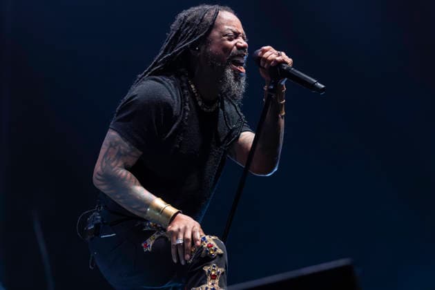 Sevendust perform at AO Arena Lajon Witherspoon of rock band Sevendust performs at AO Arena, Manchester, England, 26th February 2026, Credit:Mike Gray Avalon  Copyright: xMikexGrayx xAvalonx 1078561176