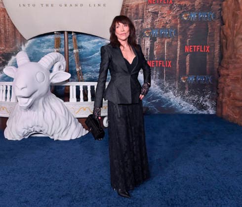 Cast member Katey Sagal attends Netflix s One Piece: Into the Grand Line Season 2 fan event at the United Theater On Broadway in downtown Los Angeles on Thursday, February 26, 2026. Storyline: Follows Monkey D. Luffy and his Straw Hat Pirates as they explore the dangerous Grand Line to find the legendary One Piece treasure and become the Pirate King. The story emphasizes friendship, adventure, and overcoming immense, often dark hardships in a world controlled by a corrupt government.  LAP20260226821 JIMxRUYMEN