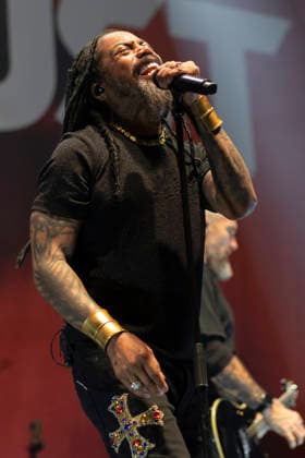 Sevendust perform at AO Arena Lajon Witherspoon of rock band Sevendust performs at AO Arena, Manchester, England, 26th February 2026, Credit:Mike Gray Avalon  Copyright: xMikexGrayx xAvalonx 1078561319