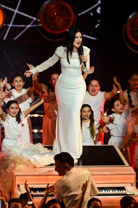76th Italian Song Festival of Sanremo 3rd Evening Teatro Ariston - Sanremo, Italy Laura Pausini 76th Italian Song Festival of Sanremo 3rd Evening Teatro Ariston - Sanremo, Italy 26th February 2026 SGPItalia id 134399_050 Not Exclusive  Copyright: xAlfonsoxCatalano SGPx