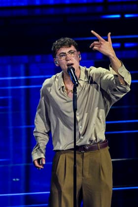 76th Italian Song Festival of Sanremo 3rd Evening Teatro Ariston - Sanremo, Italy TREDICI PIETRO Pietro Morandi 76th Italian Song Festival of Sanremo 3rd Evening Teatro Ariston - Sanremo, Italy 26th February 2026 SGPItalia id 134399_050 Not Exclusive  Copyright: xAlfonsoxCatalano SGPx