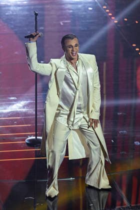 76th Italian Song Festival of Sanremo 3rd Evening Teatro Ariston - Sanremo, Italy Samurai Jay 76th Italian Song Festival of Sanremo 3rd Evening Teatro Ariston - Sanremo, Italy 26th February 2026 SGPItalia id 134399_050 Not Exclusive  Copyright: xAlfonsoxCatalano SGPx