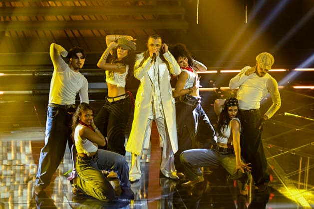 76th Italian Song Festival of Sanremo 3rd Evening Teatro Ariston - Sanremo, Italy Samurai Jay 76th Italian Song Festival of Sanremo 3rd Evening Teatro Ariston - Sanremo, Italy 26th February 2026 SGPItalia id 134399_050 Not Exclusive  Copyright: xAlfonsoxCatalano SGPx