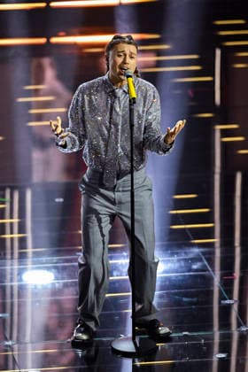 76th Italian Song Festival of Sanremo 3rd Evening Teatro Ariston - Sanremo, Italy SAYF Adam Sayf Viacava 76th Italian Song Festival of Sanremo 3rd Evening Teatro Ariston - Sanremo, Italy 26th February 2026 SGPItalia id 134399_050 Not Exclusive  Copyright: xAlfonsoxCatalano SGPx