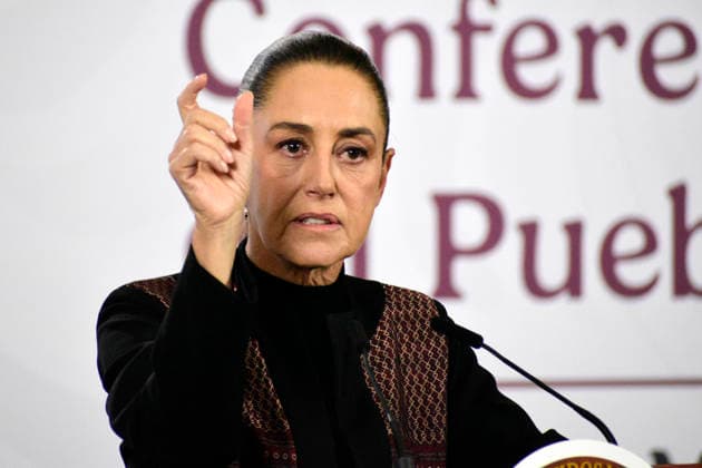 Mexico™s President Claudia Sheinbaum News Conference Mexican President Claudia Sheinbaum Pardo speaks about the increase the tourism within the Mexico is in Fashion (Mexico esta de Moda) campaign, during a briefing conference at the National Palace. on February 26, 2026 in Mexico City, Mexico. (Photo by Luis Barron Eyepix Group) Copyright: xLuisxBarronx xEyepixxGroupx LB_26022026_176984