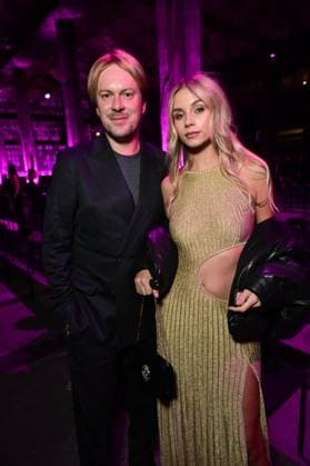 Milano Fashion Week - Women F W 26-27 Roberto Cavalli Fashion Show Front Row Milan, Italy Christopher Aleo;Simona Jakstaite Milano Fashion Week - Women F W 26-27 Roberto Cavalli Fashion Show Front Row Milan, Italy 26th February 2026 SGPItalia id 134540_001 * Not Exclusive  Copyright: xMAXxMONTINGELLI SGPx
