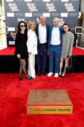 February 26, 2026, Los Angeles, California, USA: Catherine Davis, Jordan Davis, John Davis, Jack Davis, Jensen Davis at a ceremony honoring producer John Davis with hand and foot prints at the TCL Chinese Theatre IMAX. Los Angeles USA - ZUMAg107 20260226_zep_g107_003 Copyright: xNinaxPrommerx