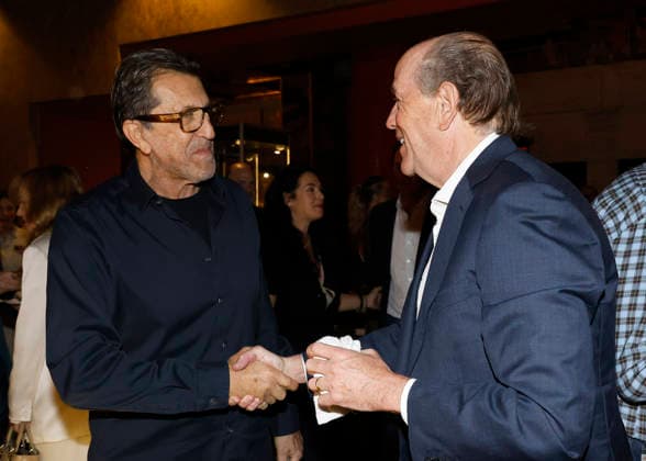 February 26, 2026, Los Angeles, California, USA: Elie Samaha, John Davis at a ceremony honoring producer John Davis with hand and foot prints at the TCL Chinese Theatre IMAX. Los Angeles USA - ZUMAg107 20260226_zep_g107_004 Copyright: xNinaxPrommerx