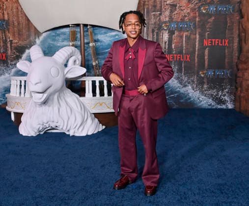 Cast member Jacob Romero Gibson attends Netflix s One Piece: Into the Grand Line Season 2 fan event at the United Theater On Broadway in downtown Los Angeles on Thursday, February 26, 2026. Storyline: Follows Monkey D. Luffy and his Straw Hat Pirates as they explore the dangerous Grand Line to find the legendary One Piece treasure and become the Pirate King. The story emphasizes friendship, adventure, and overcoming immense, often dark hardships in a world controlled by a corrupt government.  LAP20260226836 JIMxRUYMEN