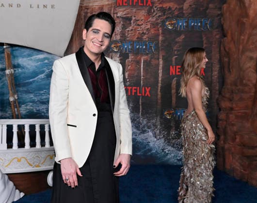 Cast members David Dastmalchian and Emily Rudd attend Netflix s One Piece: Into the Grand Line Season 2 fan event at the United Theater On Broadway in downtown Los Angeles on Thursday, February 26, 2026. Storyline: Follows Monkey D. Luffy and his Straw Hat Pirates as they explore the dangerous Grand Line to find the legendary One Piece treasure and become the Pirate King. The story emphasizes friendship, adventure, and overcoming immense, often dark hardships in a world controlled by a corrupt government.  LAP20260226845 JIMxRUYMEN