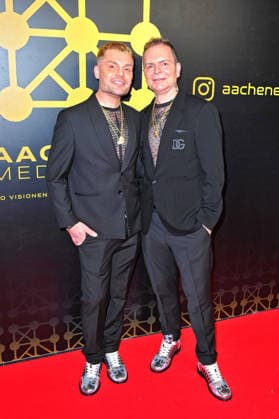 1. Aachener Media Night Sebastian und David Franke anläßlich der 1. Aachener Media Night am 26.02.2026 im Das Liebig Aachen. 20260226MWI108115